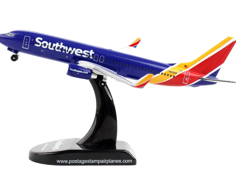 Boeing 737 800 Next Generation Commercial Aircraft Southwest Airlines 1/300 Diecast Model Airplane Postage Stamp PS5815-7