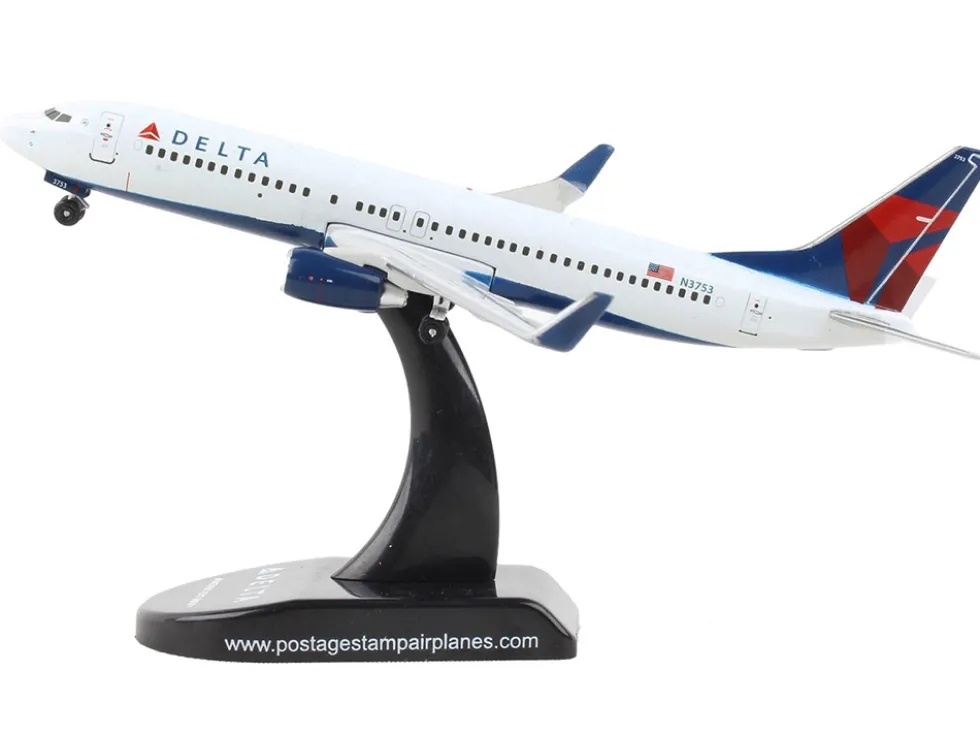 Boeing 737 800 Next Generation Commercial Aircraft Delta Air Lines 1/300 Diecast Model Airplane Postage Stamp PS5815-3