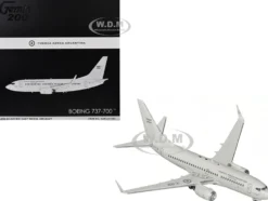 Boeing 737-700 Transport Aircraft "Fuerza Aerea Argentina (Air Force)" (T-99) Gray "Gemini 200" Series 1/200 Diecast Model Airplane by GeminiJets