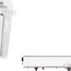 Box Dry Goods Trailer White 1/87 (HO) Plastic Model by HO Logistics