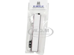 Box Dry Goods Trailer White 1/87 (HO) Plastic Model by HO Logistics
