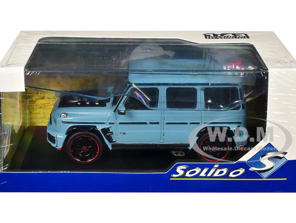2021 Brabus Rocket 900 China Blue with Black Hood 1/43 Diecast Model Car by Solido