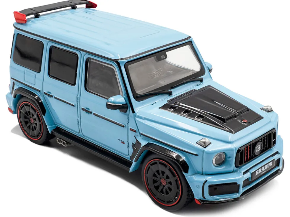 2021 Brabus Rocket 900 China Blue with Black Hood 1/43 Diecast Model Car by Solido