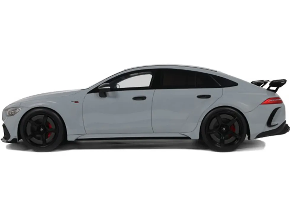 2024 Brabus Rocket 1000 Nardo Gray with Black Top 1/18 Model Car by GT Spirit