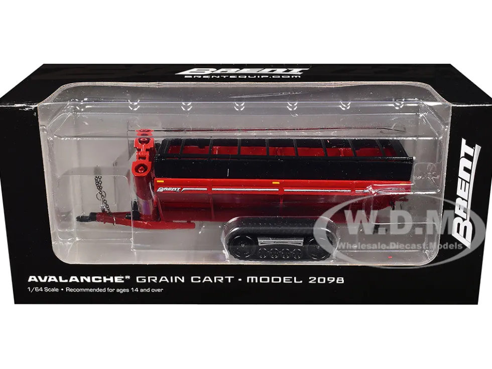 Brent 2098 Avalanche Grain Cart with Equalizer Tracks Red 1/64 Diecast Model by SpecCast