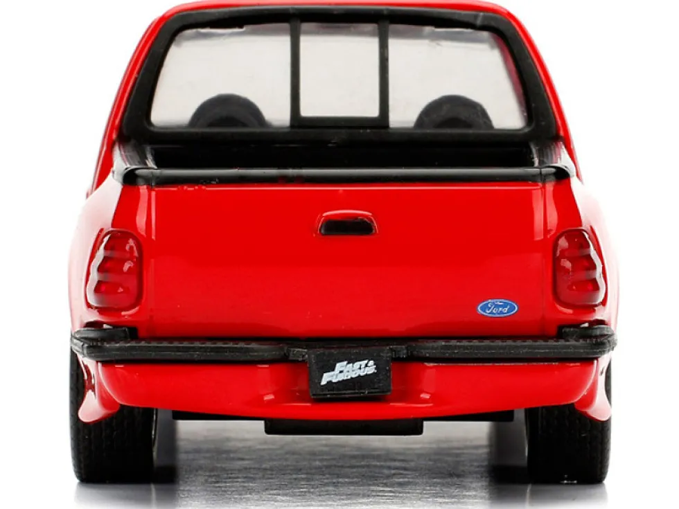 Brian's 1999 Ford F-150 SVT Lightning Pickup Truck Red Fast & Furious Movie 1/32 Diecast Model Car Jada 98320