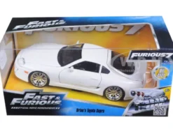 Brian's Toyota Supra White Fast & Furious Movie 1/24 Diecast Car Model Jada 97375