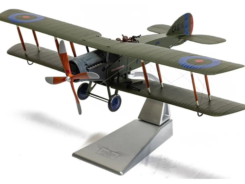 Bristol F-2B Fighter Aircraft "C4636, Devil-in-the-Dusk, No. 39 Squadron" (1918) Royal Flying Corps "The Aviation Archive" Series 1/48 Diecast Model by Corgi