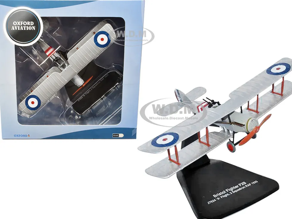 Bristol F2B Fighter Plane J7624 A Flight 2 Squadron RAF 1925 Oxford Aviation Series 1/72 Diecast Model Airplane Oxford Diecast AD003