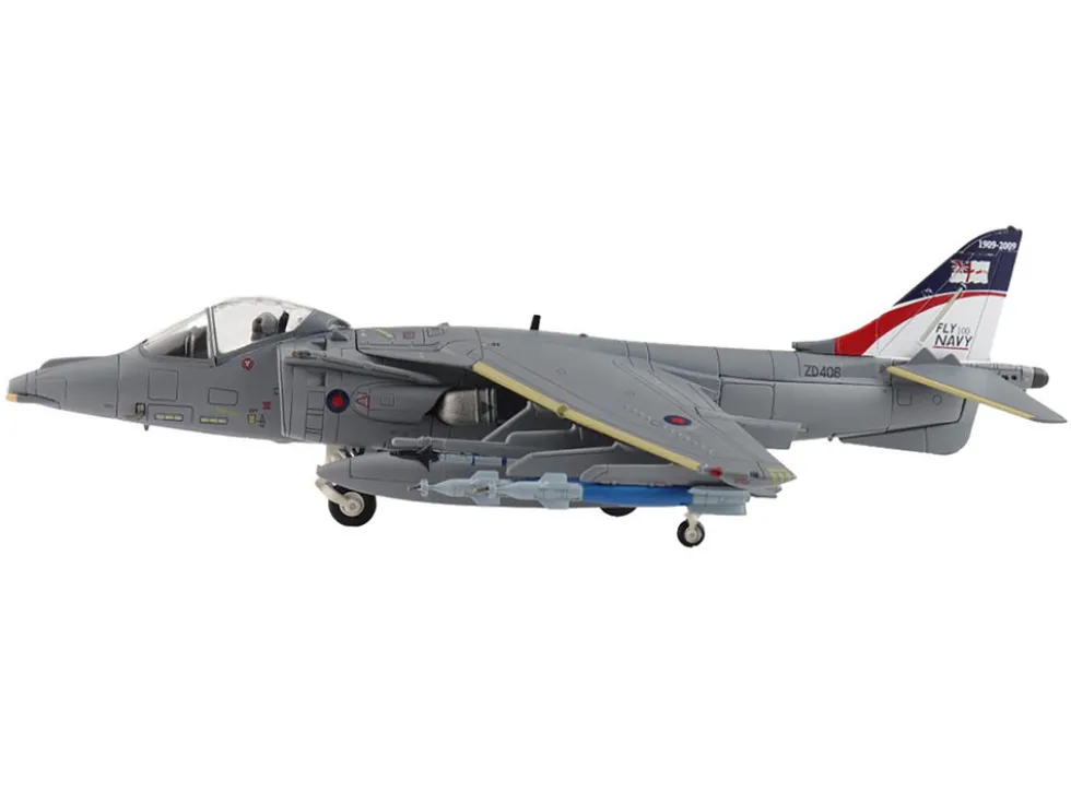 British Aerospace Harrier GR.9 Aircraft "ZD406, Royal Navy Strike Wing, RAF Station Cottesmore" (2009) British Royal Air Force/Navy "Air Power Series" 1/72 Diecast Model by Hobby Master