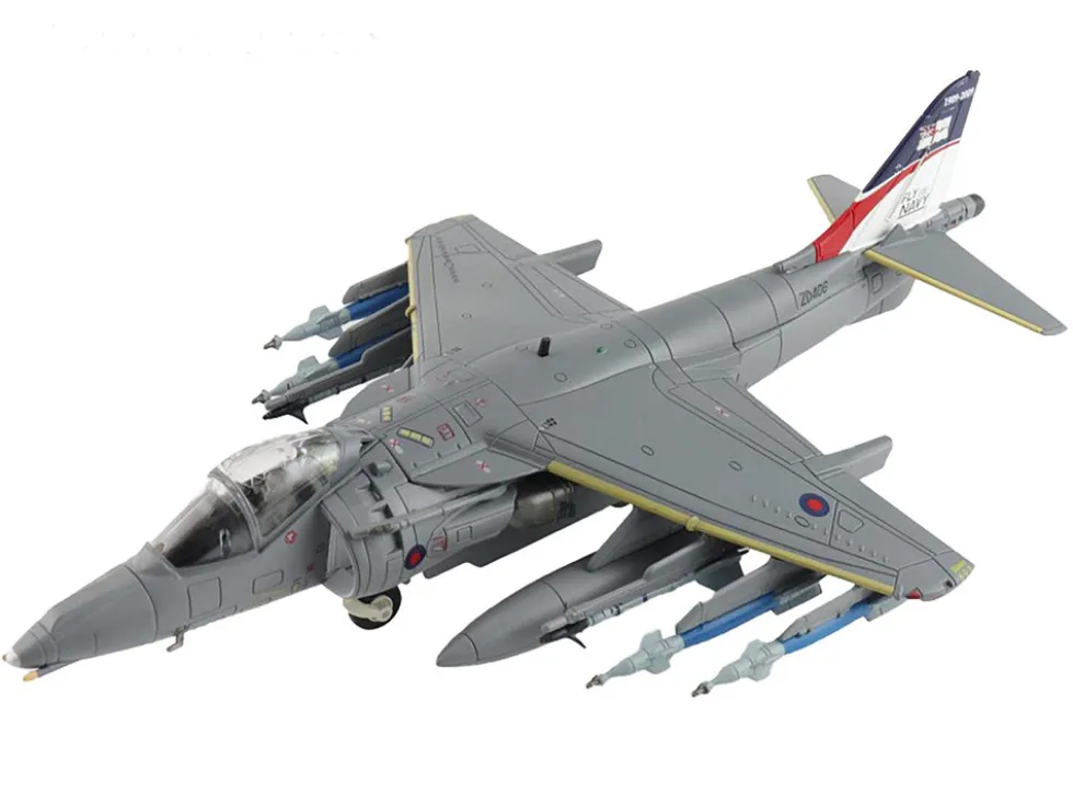 British Aerospace Harrier GR.9 Aircraft "ZD406, Royal Navy Strike Wing, RAF Station Cottesmore" (2009) British Royal Air Force/Navy "Air Power Series" 1/72 Diecast Model by Hobby Master