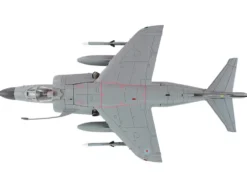 British Aerospace Sea Harrier FA.2 Aircraft with Sea Eagle Missiles "ZH804, Fairford" (2002) British Royal Navy "Air Power Series" 1/72 Diecast Model by Hobby Master