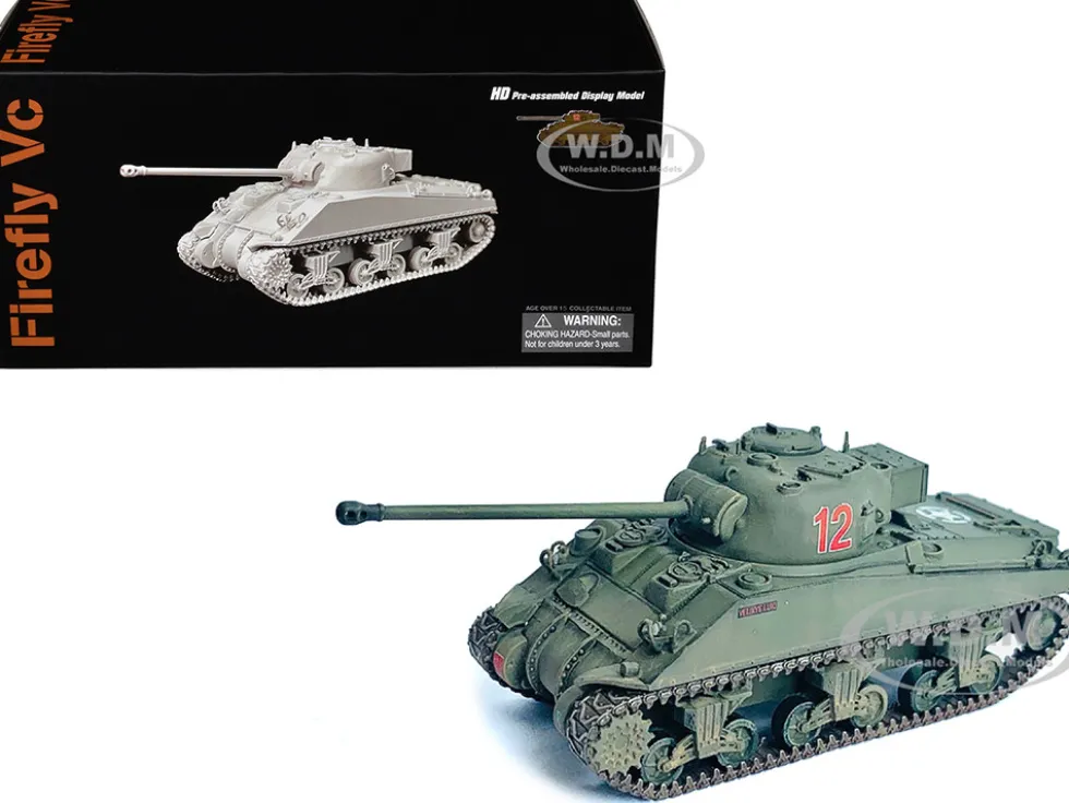 British Sherman Firefly Vc Tank #12 "3 Troop, A Sqd. Northamptonshire Yeomanry, France" (1944) "NEO Dragon Armor" Series 1/72 Plastic Model by Dragon Models