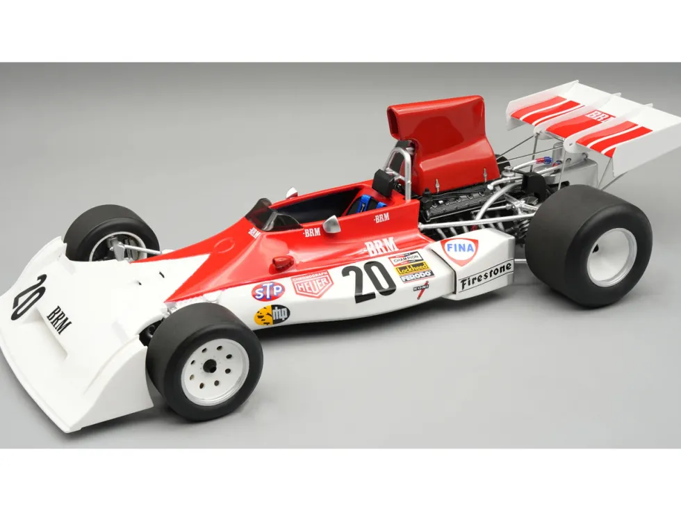 BRM P160E #20 Jean-Pierre Beltoise Formula One F1 "Canadian GP" (1973) "Mythos Series" with Display Case Limited Edition to 30 pieces Worldwide 1/18 Model Car by Tecnomodel