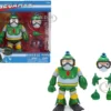 Bubble Man 5" Moveable Figure (Deluxe Version) with Accessories and Alternate Head and Hands "Mega Man" (1987) Video Game Model by Jada