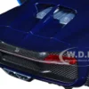 Bugatti Chiron Blue Dark Blue Two-Tone NEX Models Series 1/24 Diecast Model Car Welly 24077W-BL
