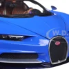 2016 Bugatti Chiron Blue 1/18 Diecast Model Car Bburago 11040