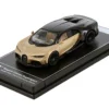 Bugatti Chiron Supersport Silk Gold Metallic and Nocturne Black Hypercar League Collection 1/64 Diecast Model Car PosterCars H10B