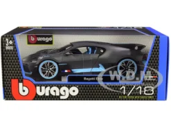 Bugatti Divo Matt Gray - Blue 1/18 New