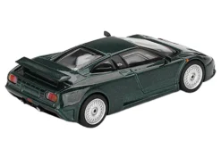 Bugatti EB110 GT Verde Scuro Dark Green Metallic Limited Edition 1/64 Diecast Model Car by Mini GT