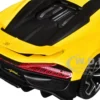 Bugatti Mistral Yellow with Carbon Accents 1/18 Diecast Model Car by Bburago