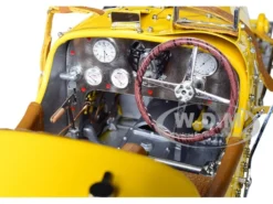 Bugatti T35 #58 Grand Prix Yellow Livery Female Racer Figurine Limited Edition 600 pieces Worldwide 1/18 Diecast Model Car CMC 100B017