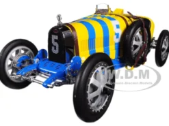 Bugatti T35 #5 National Colour Project Grand Prix Sweden Limited Edition 500 pieces Worldwide 1/18 Diecast Model Car CMC 100B011