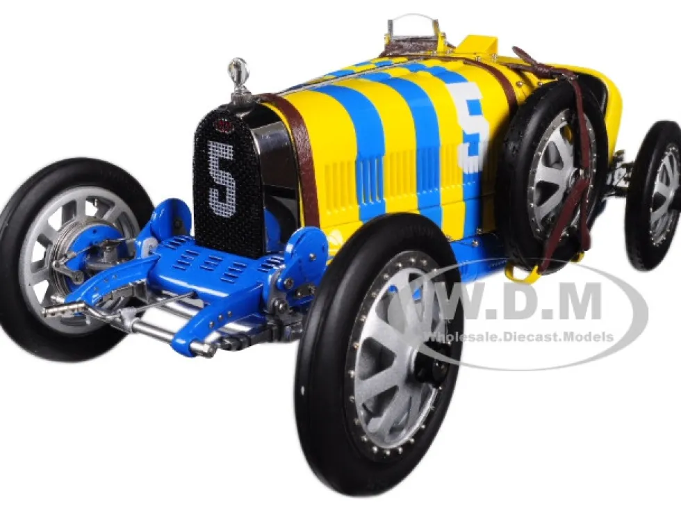 Bugatti T35 #5 National Colour Project Grand Prix Sweden Limited Edition 500 pieces Worldwide 1/18 Diecast Model Car CMC 100B011