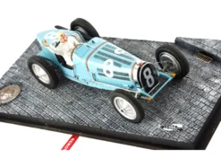 Bugatti T59 #8 Rene Dreyfus 3rd Place Monaco GP 1934 Driver Mounted Etorre Bugatti Jean Bugatti Figures 1/18 Models Le Mans Miniatures FLM1800028M