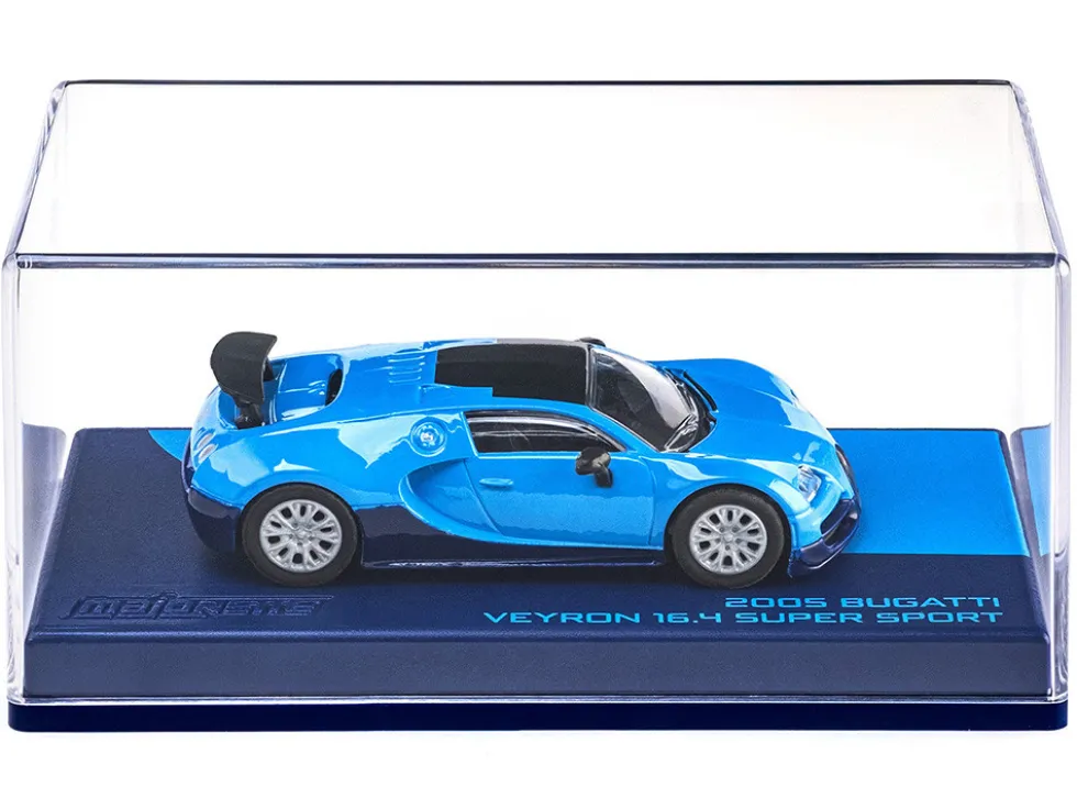 2005 Bugatti Veyron 16.4 Super Sport Blue "Collection" Series 1/64 Diecast Model Car by Majorette