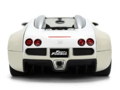 2011 Bugatti Veyron White and Tan "Furious 7" (2015) Movie "25 Years of Fast & Furious" Series 1/24 Diecast Model Car by Jada