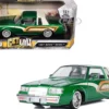 1987 Buick Regal 3.8 SFI Turbo Green Metallic Cream with Graphics Get Low Series 1/24 Diecast Model Car Motormax 79023