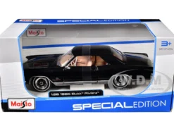 1965 Buick Riviera Gran Sport Black Metallic "Special Edition" Series 1/26 Diecast Model Car by Maisto