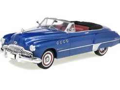 1949 Buick Roadmaster Convertible Elan Blue Metallic 1/43 Diecast Model Car Greenlight 86351