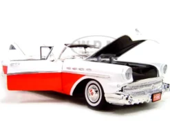 1957 Buick Roadmaster Convertible Red 1/18 Diecast Model Car Motormax 73152