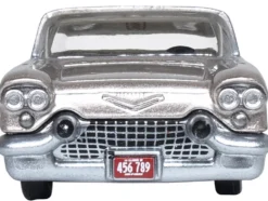 1957 Cadillac Eldorado Brougham Sandalwood Beige Metallic with Silver Top 1/87 (HO) Scale Diecast Model Car Oxford Diecast 87CE57004