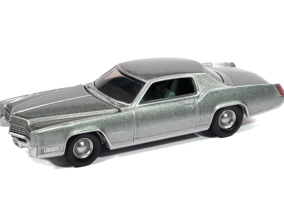 1967 Cadillac Eldorado Crystal Firemist Metallic with Green Interior "Luxury Cruisers" Series 1/64 Diecast Model Car by Auto World