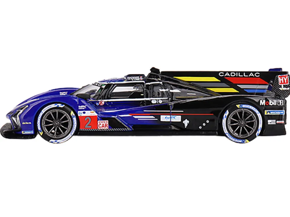 Cadillac V-Series.R #2 Earl Bamber - Alex Lynn - Richard Westbrook "Cadillac Racing" 3rd Place "24 Hours of Le Mans" (2023) Limited Edition to 5400 pieces Worldwide 1/64 Diecast Model Car by Mini GT