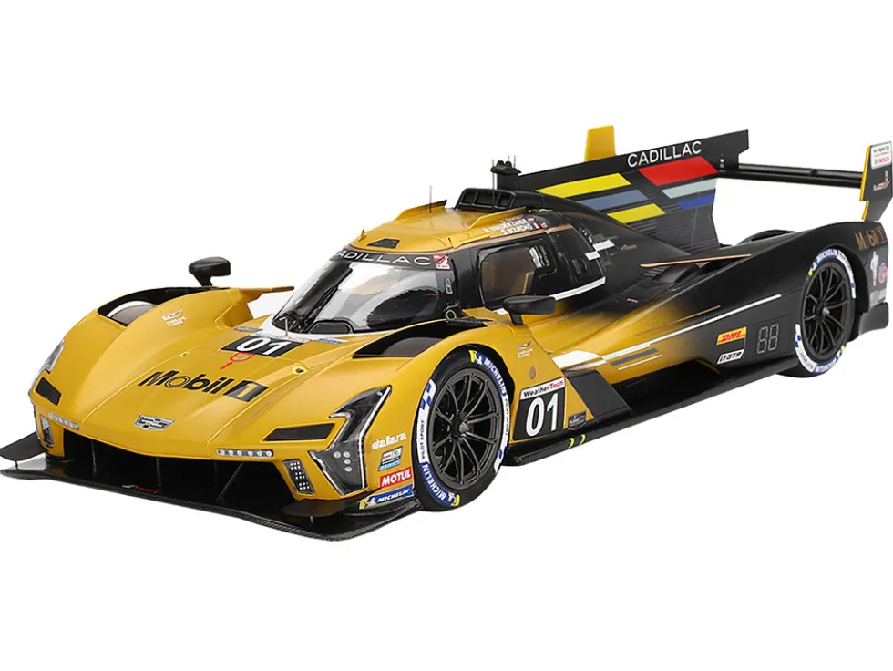 Cadillac V-Series.R #01 Sebastien Bourdais - Scott Dixon - Renger van der Zande "Cadillac Racing" 2nd Place "12 Hours of Sebring" (2024) 1/18 Model Car by Top Speed
