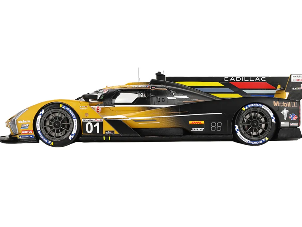 Cadillac V-Series.R #01 Sebastien Bourdais - Scott Dixon - Renger van der Zande "Cadillac Racing" 2nd Place "12 Hours of Sebring" (2024) 1/18 Model Car by Top Speed