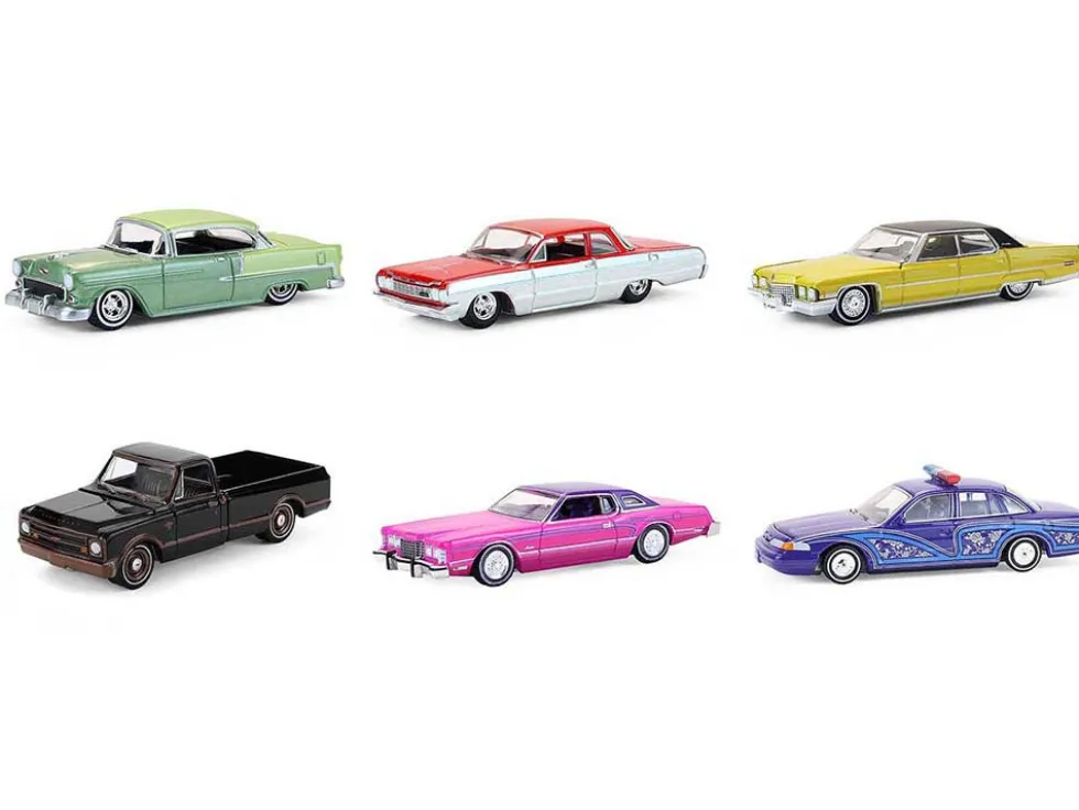 California Lowriders Series 7 Set of 6 pieces 1/64 Diecast Model Cars by Greenlight