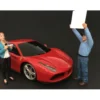 Camera Crew Figure II "Crew Holding Reflector" For 1:24 Scale Models American Diorama 77478