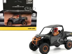 Can-Am Commander XT-P 1000R Gray and Orange with Driver Figure 1/32 Diecast Model by BRP Models