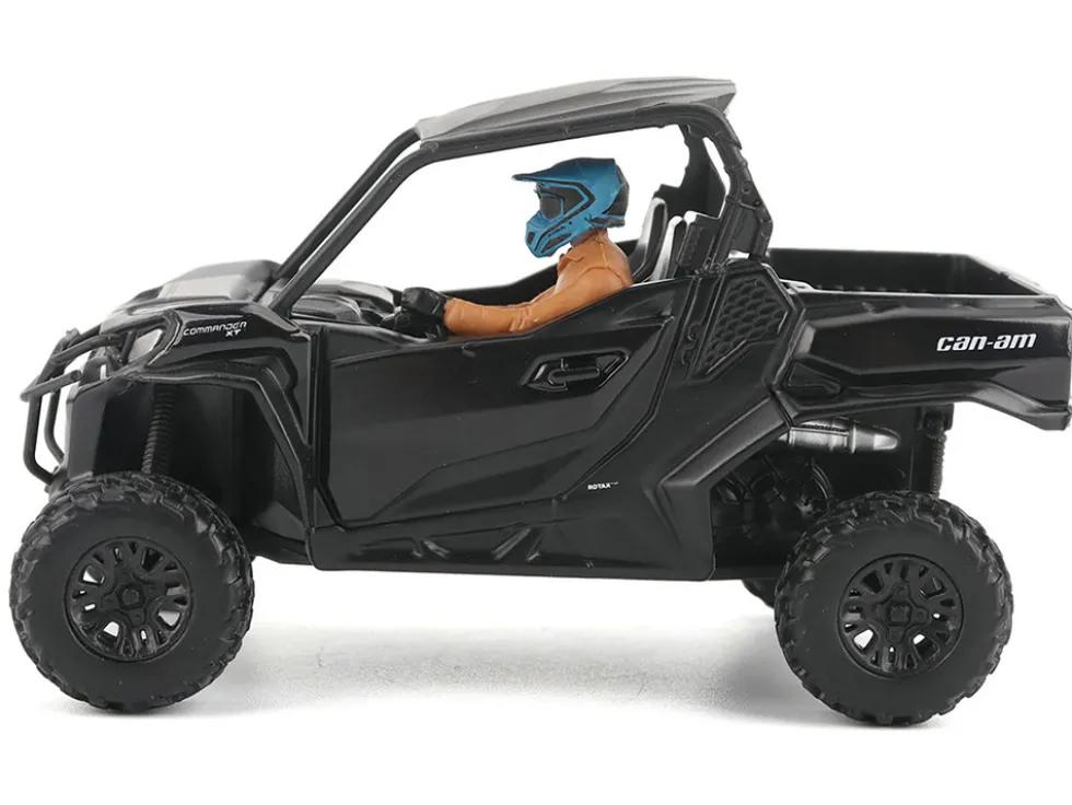Can-Am Commander XT 1000R Matt Black with Driver Figure 1/32 Diecast Model by BRP Models