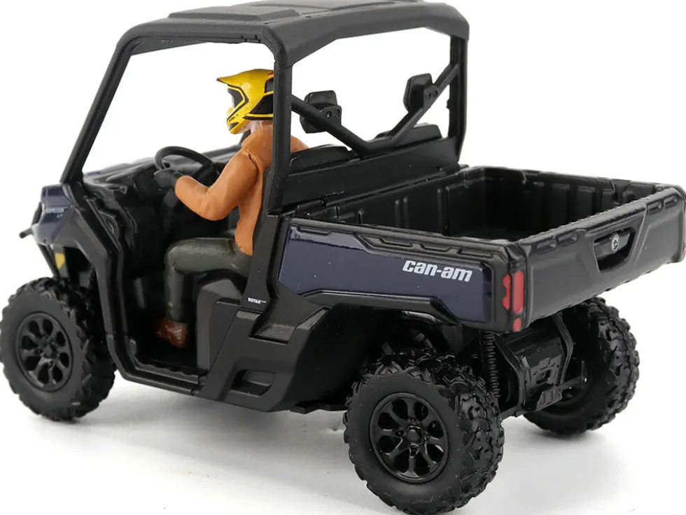 Can-Am Defender XT HD9 Navy Blue and Black with Driver Figure 1/32 Diecast Model by BRP Models