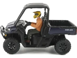 Can-Am Defender XT HD9 Navy Blue and Black with Driver Figure 1/32 Diecast Model by BRP Models