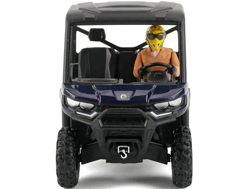 Can-Am Defender XT HD9 Navy Blue and Black with Driver Figure 1/32 Diecast Model by BRP Models