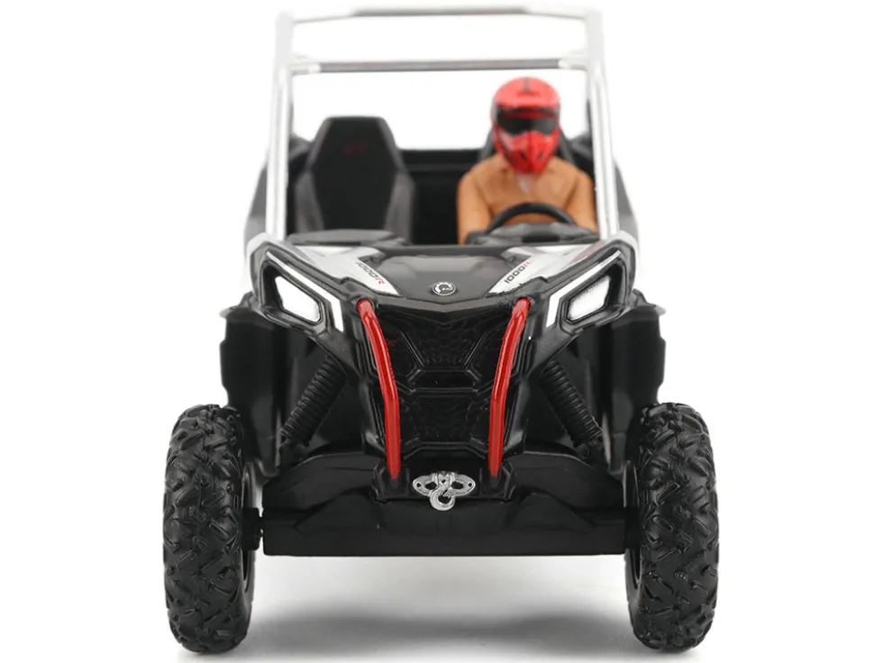 Can-Am Maverick Sport XXC 1000R Silver Metallic and Black with Driver Figure 1/32 Diecast Model by BRP Models