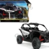 CAN-AM Maverick X3 ATV Hyper Silver Red 1/18 Diecast Model New Ray 58193 A