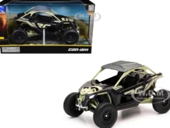 Can-Am Maverick X3 XRC Turbo ATV Tan and Black with Silver Top cast 1/18 Diecast Model by New Ray